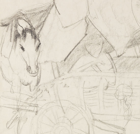 Otto Mueller - Zigeunerwagen mit Pferd und Krug - Autre image