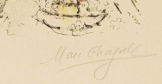 Marc Chagall - Le Bouquet blanc - Autre image