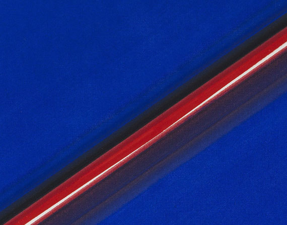 Lothar Quinte - Schlitzbild diagonal (blau-rot) - Autre image