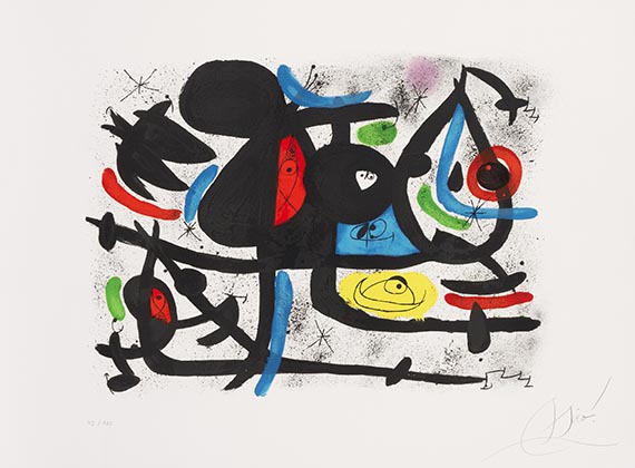 Joan Miró - La Luge des Amants II