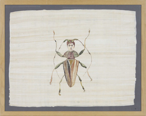 Cornelia Schleime - Der Käfer (aus der Folge der "Mutationen") - Image du cadre