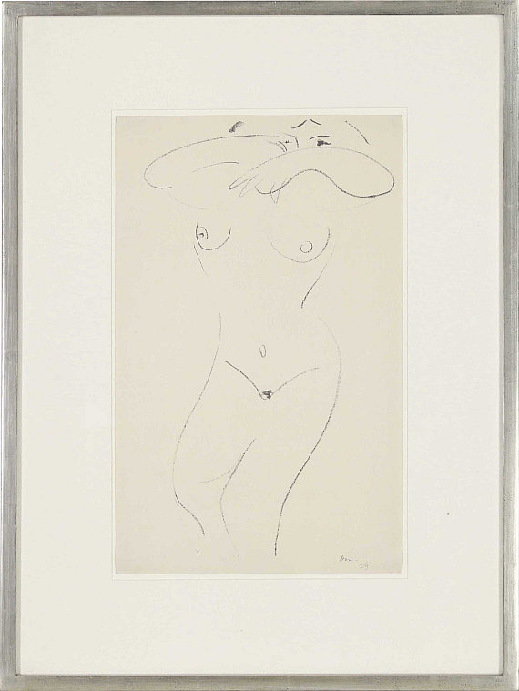 Henri Matisse - Nu mi-allongé, bras repliés vers les yeux - Image du cadre