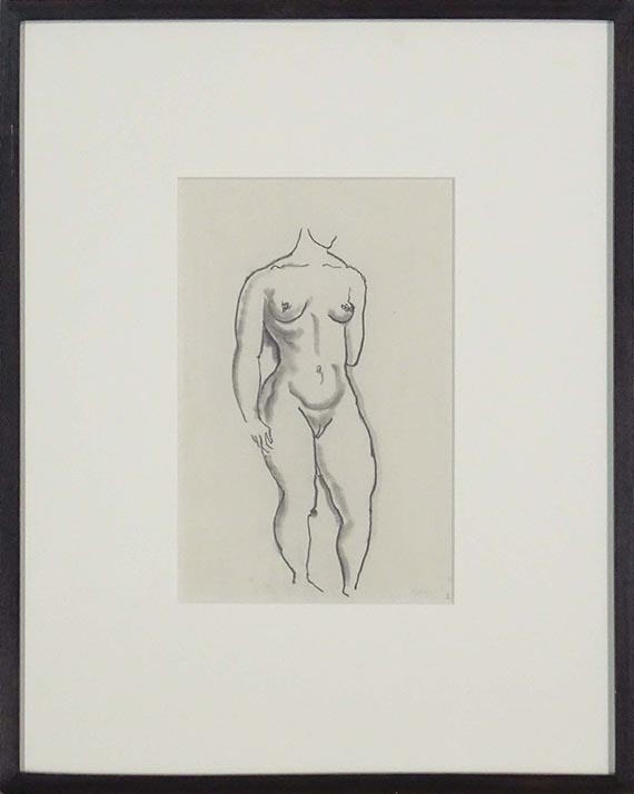 George Grosz - Weiblicher Akt - Image du cadre
