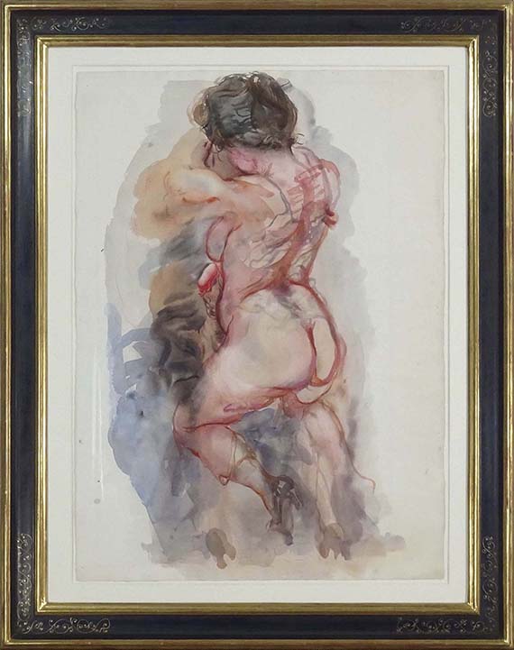 George Grosz - Embracing Lovers - Image du cadre