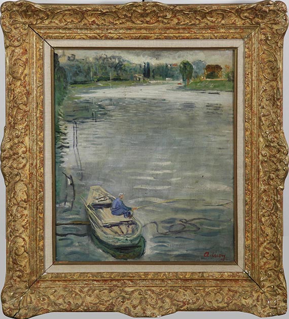 Lucien Adrion - Angler am Fluss - Image du cadre