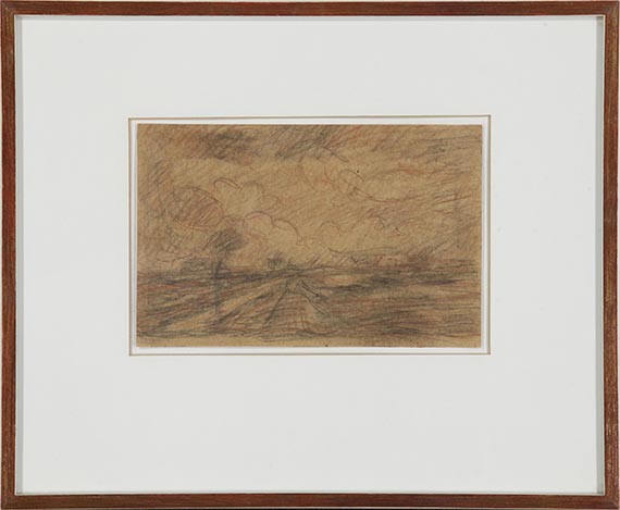 Otto Modersohn - Moorlandschaft mit großem Himmel - Image du cadre