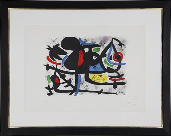 Joan Miró - La Luge des Amants II - Image du cadre
