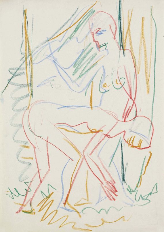 Ernst Ludwig Kirchner - Zwei nackte Frauen im Wald