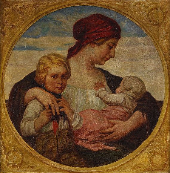 Ludwig von Zumbusch - Mutter mit Säugling und Knaben