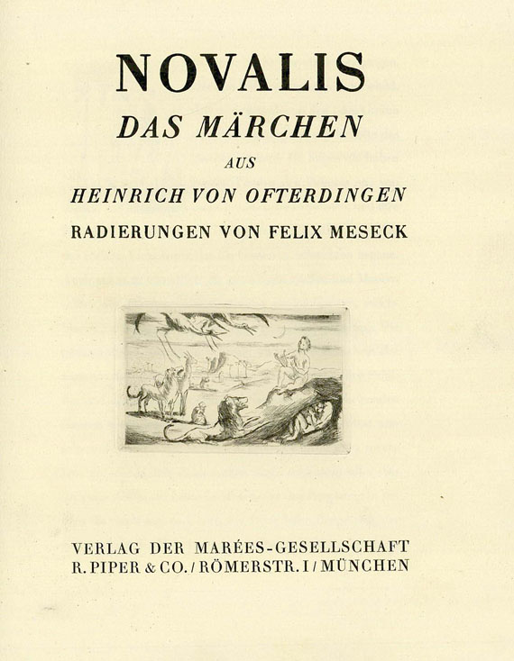 Felix Meseck - Novalis, Das Märchen. 1920
