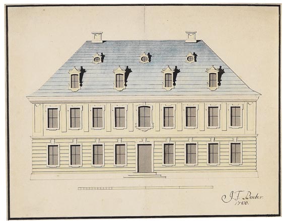 Johann Friedrich Böber - Entwurf für ein Wohnhaus