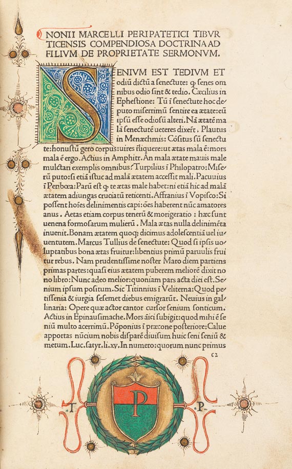 Nonius Marcellus - De proprietate sermonum. Venedig 1476 - Autre image