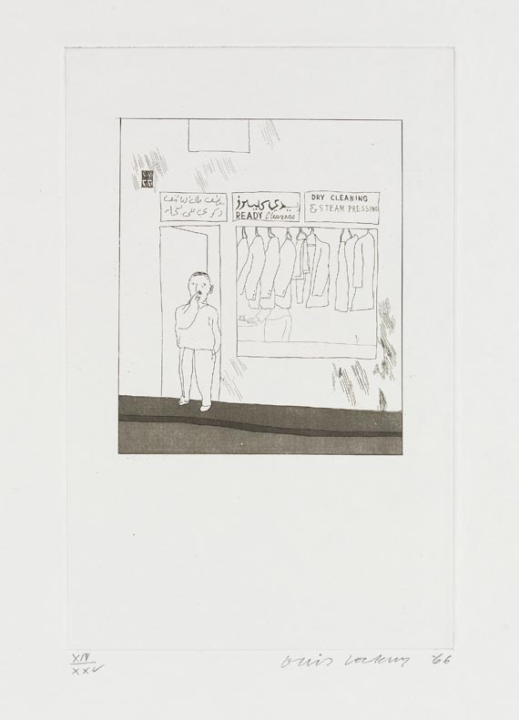 David Hockney - Fourteen poems by C. P. Cavafy. Chosen and illustrated with twelve etchings by David Hockney - Autre image