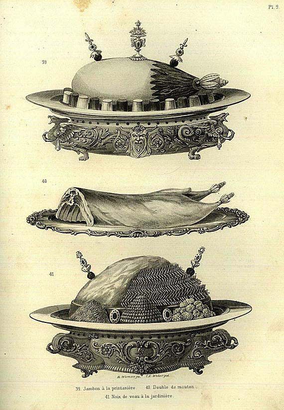  Kochbücher - Dubois, Urbain, Cuisine classique. 2 Bde. 1872.