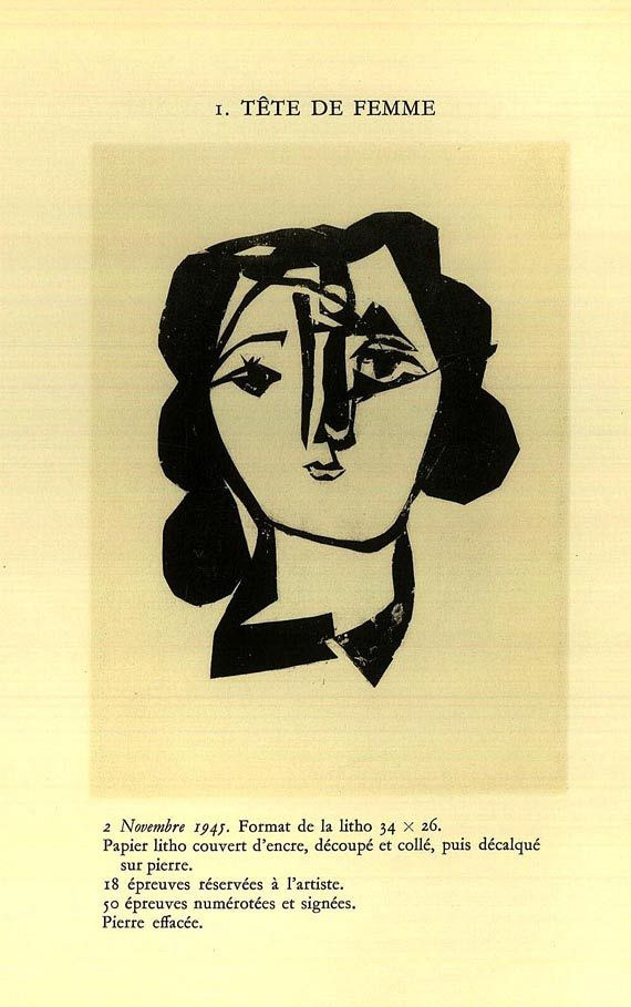 Pablo Picasso - Picasso-Mourlot Lithographe, I, II und IV (von 4). 1949-64.