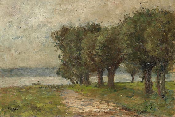 Rudolf Höckner - Landschaft am Fluss