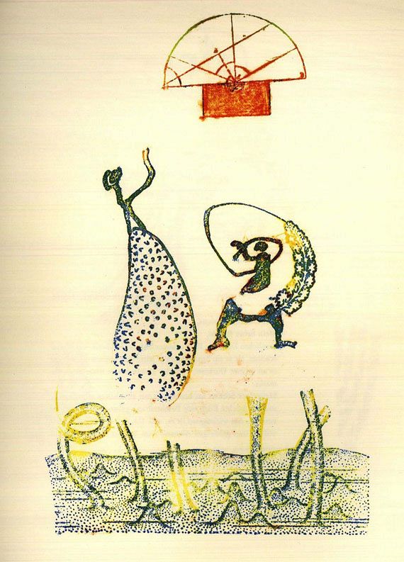 Max Ernst - Carroll, Lewis, Wunderhorn, Lithographien von Max Ernst 1970