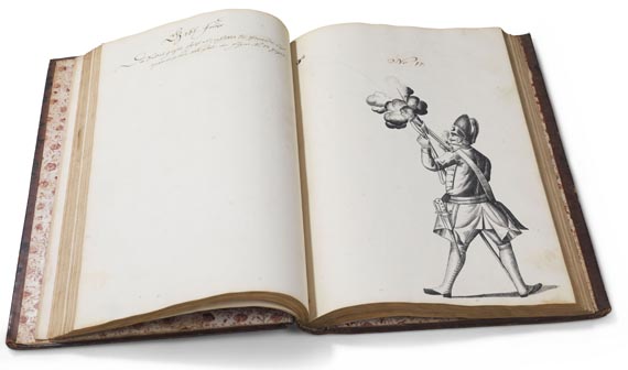  Manuskripte - Seebach, J. W. von, Beschreib und Handlung einer neu erfundenen Bombarde. 1746 - Autre image