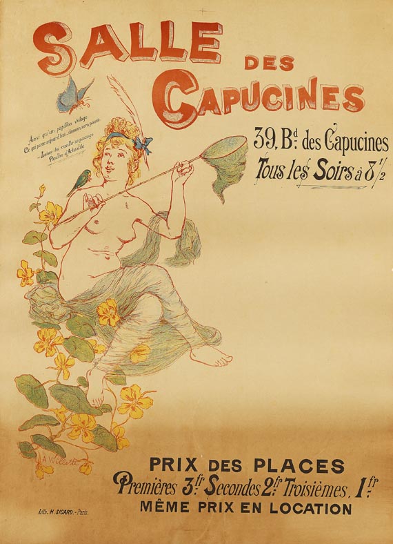 Adolphe Willette - Plakat: Salle de Capucines 39, Bd - Autre image