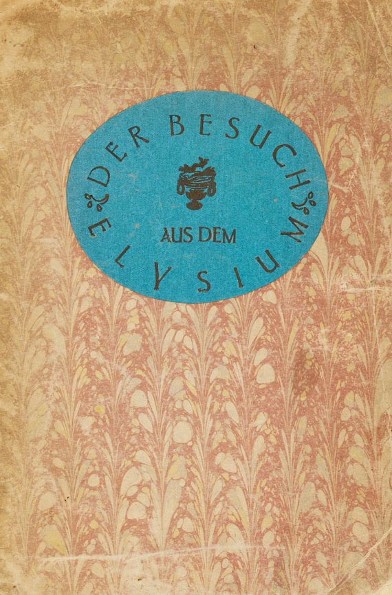 Franz Werfel - Der Besuch aus dem Elysium. 1912 - Reliure