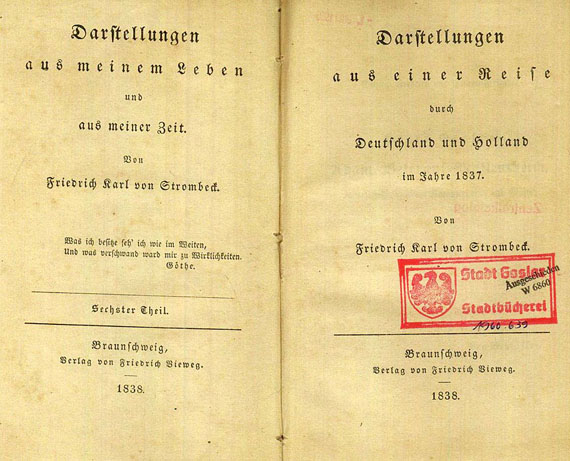   - Konvolut Reiseliteratur, 4 Bde. 1789-1839.