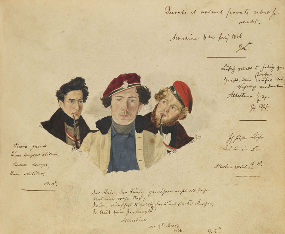  Album amicorum - Schmiedeberg, Blätter der Erinnerung. 1835-39. - Autre image