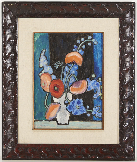 Gabriele Münter - Blumenbild vor blauschwarzem Grund - Autre image