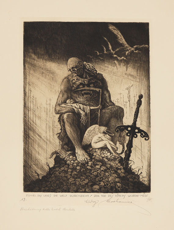 Ludwig Hesshaimer - Der Weltkrieg. Ein Totentanz. 1921 - Autre image