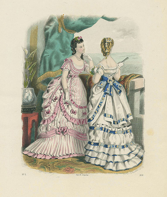  Mode und Kostüme - Die Damen-Toilette. 1871-73. 26 Hefte.