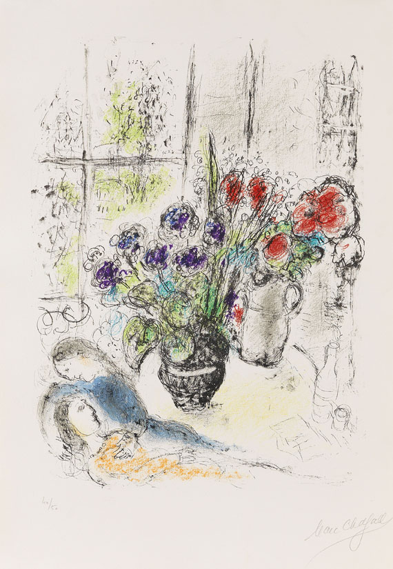 Marc Chagall - Strauss mit Verliebten