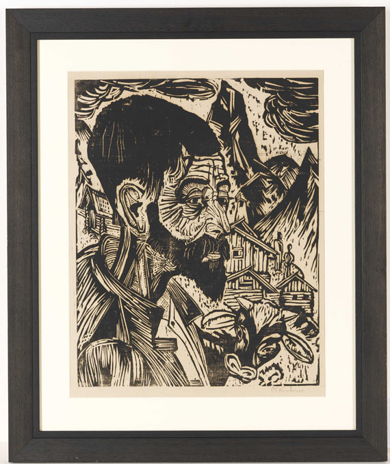 Ernst Ludwig Kirchner - Sennkopf (Martin Schmied) - Image du cadre
