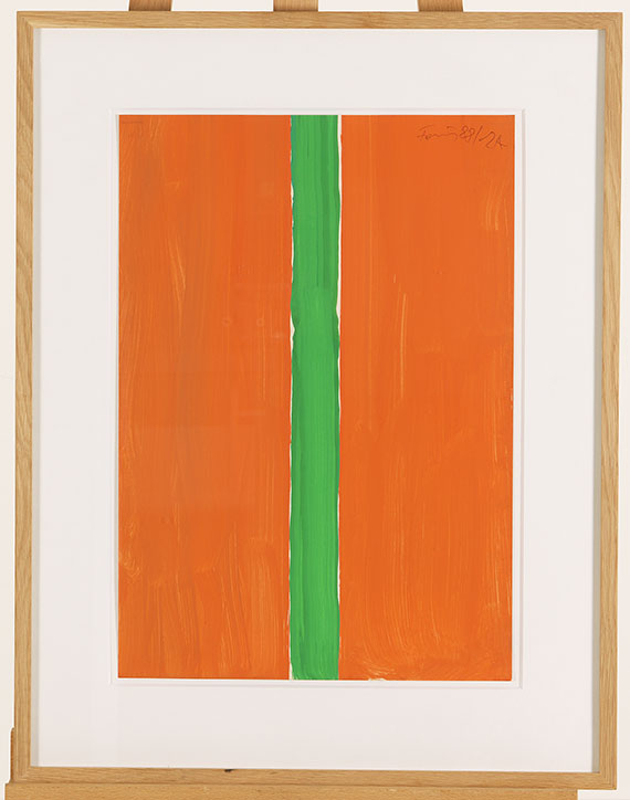 Günther Förg - Ohne Titel (2A, orange mit grün) - Image du cadre