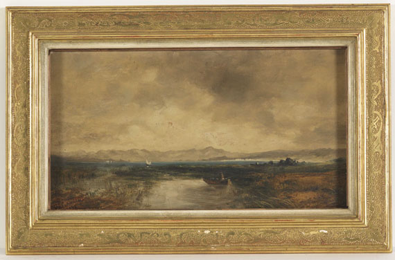 Eduard d.Ä. Schleich - Ansicht des Chiemsees - Image du cadre