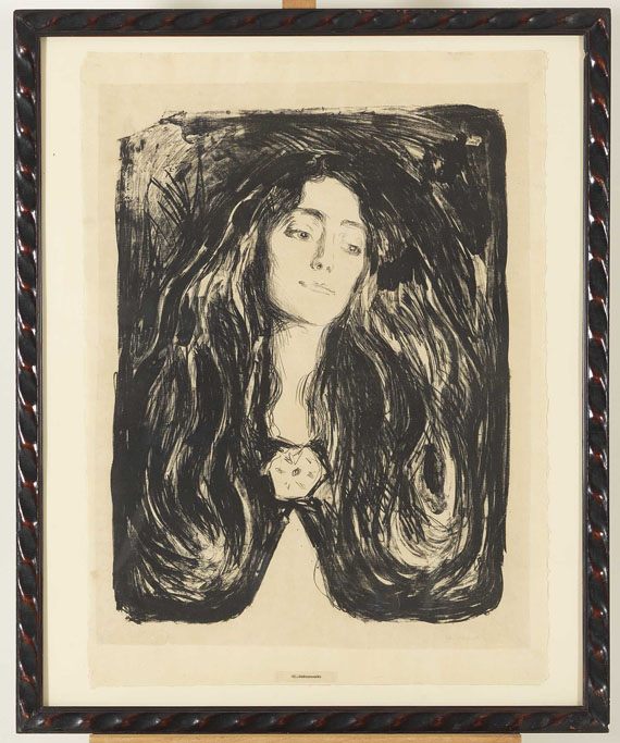 Edvard Munch - The Brooch. Eva Mudocci - Image du cadre