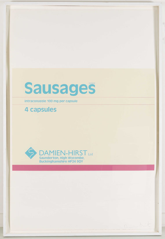 Damien Hirst - Sausages - Image du cadre
