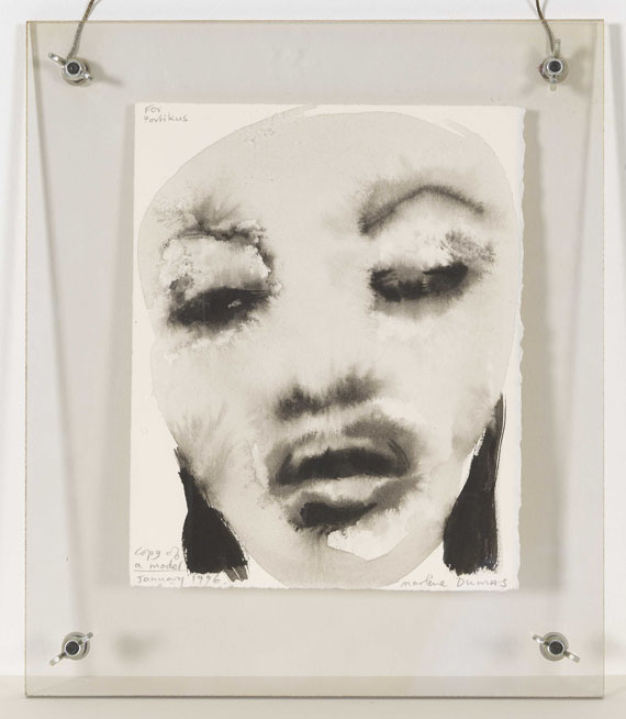 Marlene Dumas - Copy of a Model (Naomi Campbell) - Image du cadre