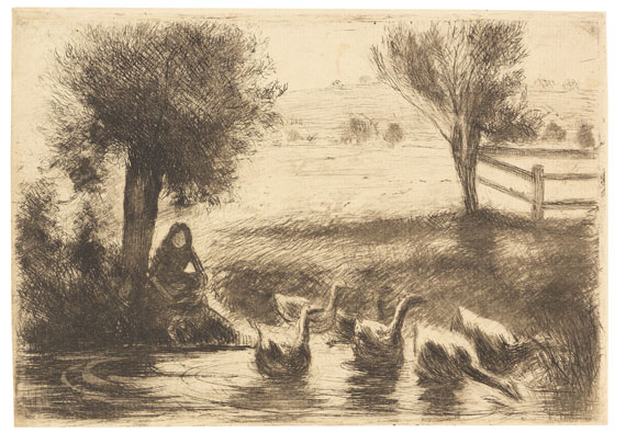 Camille Pissarro - Gardeuse d