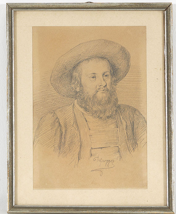 Franz von Defregger - Porträt des Tiroler Freiheitskämpfers Andreas Hofer - Image du cadre
