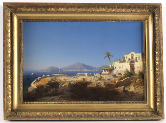 Albert Eichhorn - Ansicht der Insel Salamis von Nordosten - Image du cadre