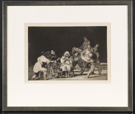 Francisco de Goya - El que no te ama, burlando te difama (La Lealtad) - Image du cadre