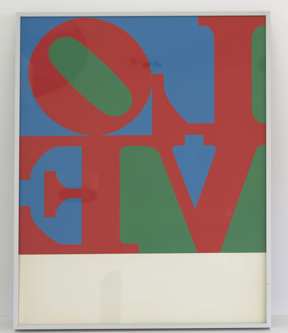 Robert Indiana - Love Wall (Love Frieze) - 4-teilig - Image du cadre