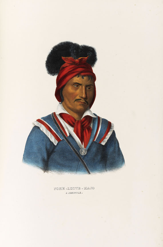 Thomas Loraine McKenney - History of the Indian Tribes of North America. 2 Text- und 2 Tafelbde., zus. 4 Bde. - Autre image