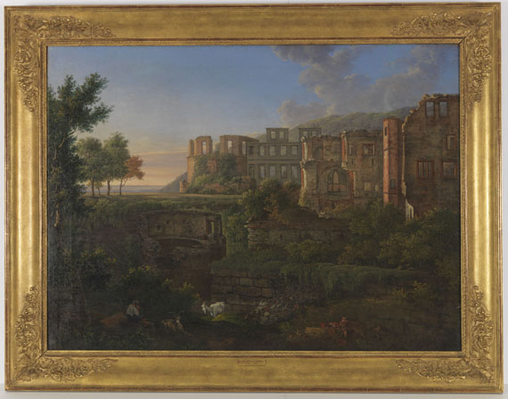 Christian Philipp Koester - Ansicht des Heidelberger Schlosses - Image du cadre
