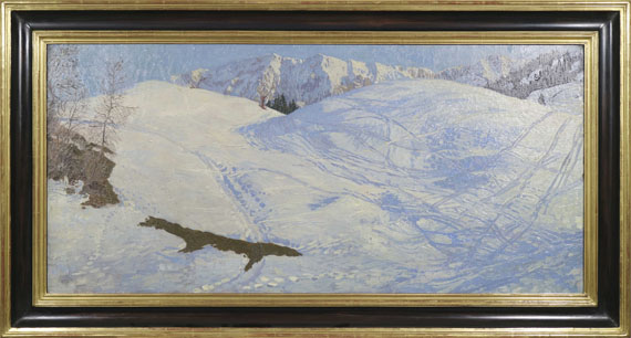 Carl Reiser - Am Kochelberg im Winter - Image du cadre