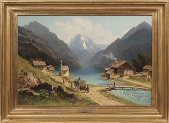 Carl Prestele - Der Sixenhof am Achensee in Tirol - Image du cadre