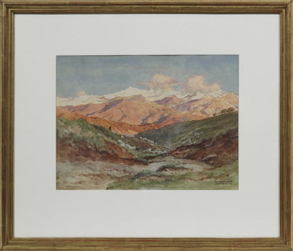 Edward Harrison Compton - Die Sierra Nevada bei Granada - Image du cadre