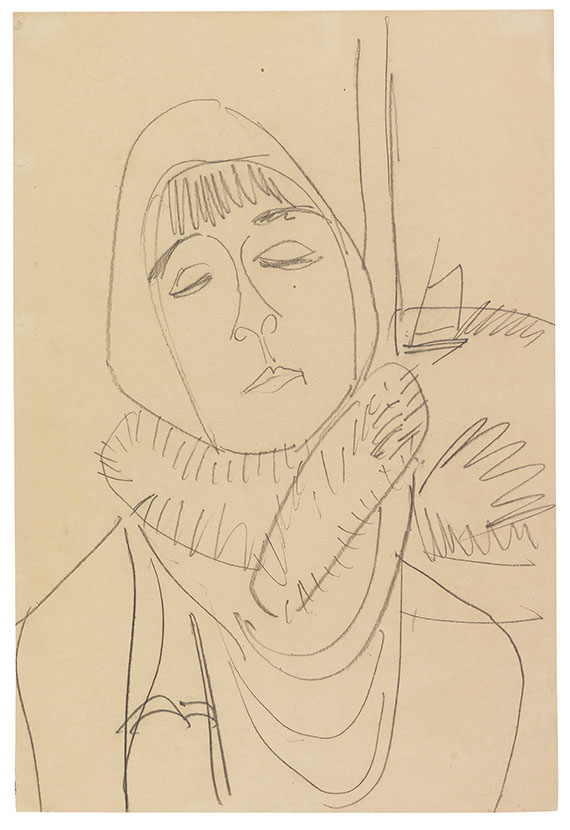 Ernst Ludwig Kirchner - Porträt Erna Schilling