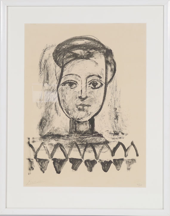 Pablo Picasso - Jeune femme au corsage à triangles - Image du cadre