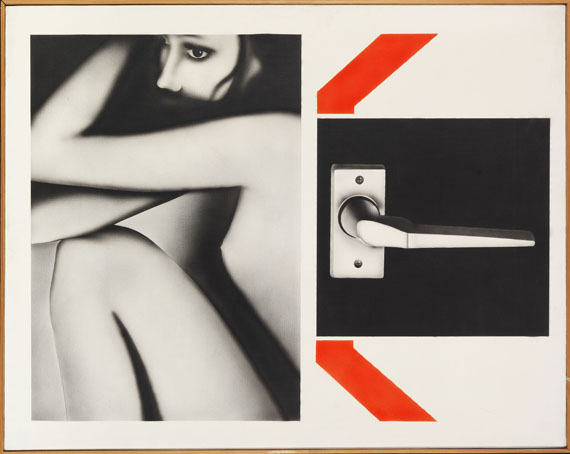 Peter Klasen - Femme + Poignée - Image du cadre