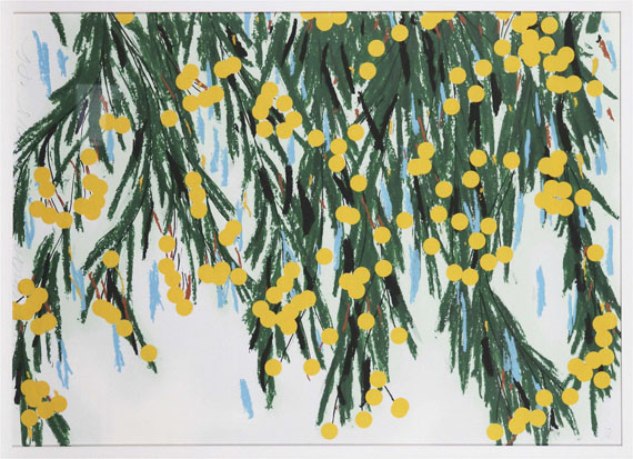 Donald Sultan - Yellow Mimosa - Image du cadre